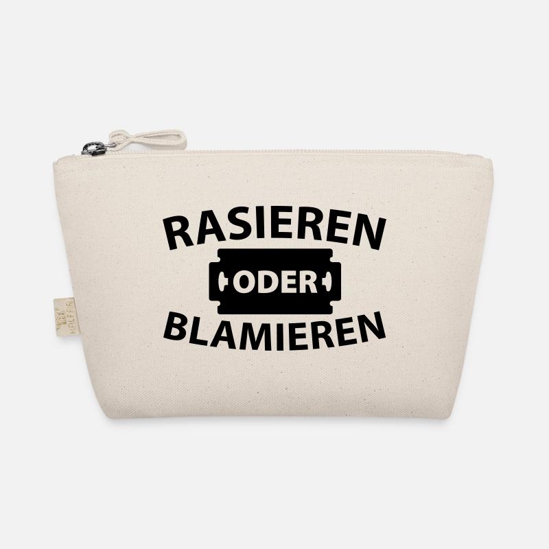 Rasieren oder blamieren Bio-Täschchen