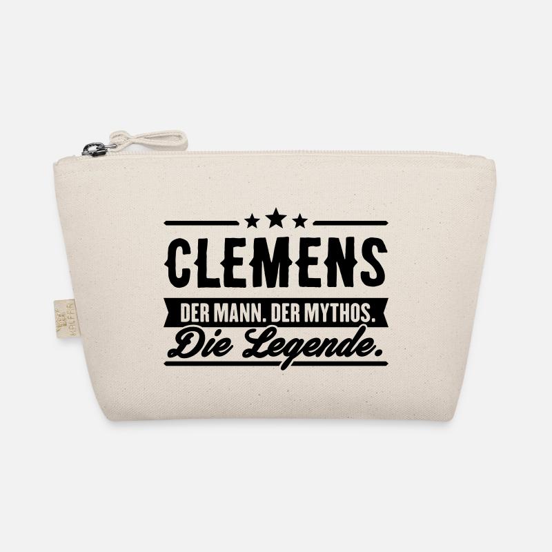 Mann Mythos Legende Clemens - Bio-Täschchen - Natur