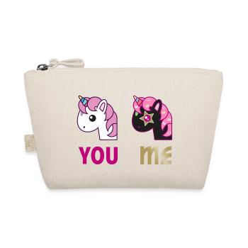 Einhorn You Me - Bio-Täschchen - Natur - Vorne