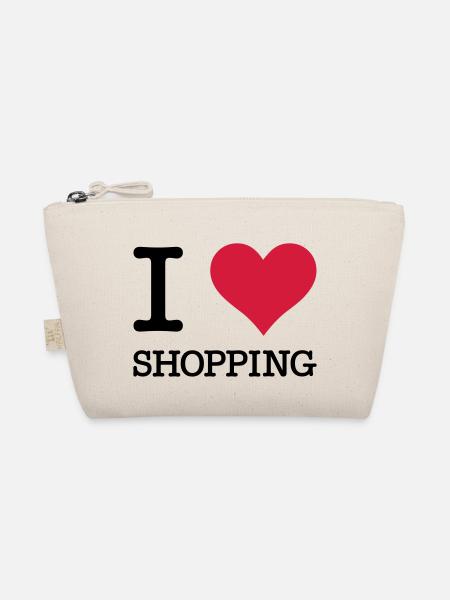 I Love Shopping - Bio-Täschchen - Natur - Vorne