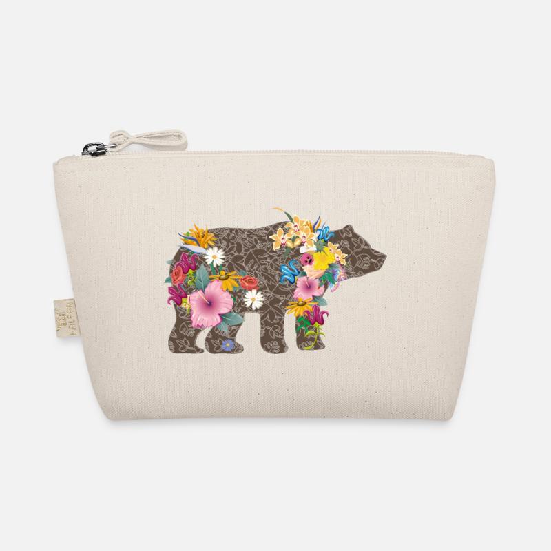 A bear with flowers Organic Pouch