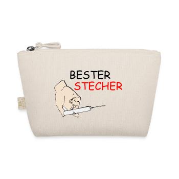 Neues T-Shirt Bester Stecher Geschenkidee - Bio-Täschchen - Natur - Vorne