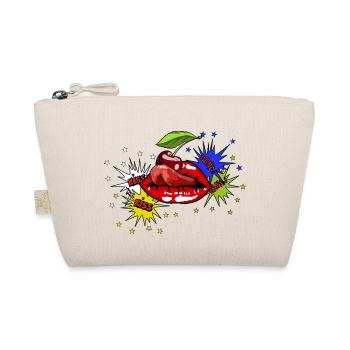 Kiss! Bang! cherry mouth - Organic Pouch - nature - Front