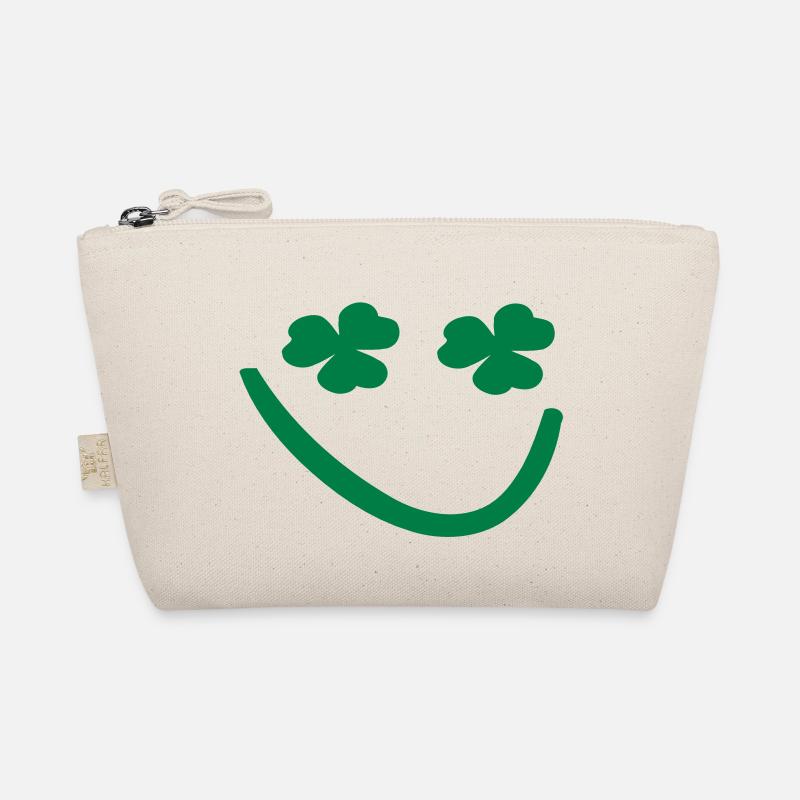 Shamrock Smiley-Gesicht Bio-Täschchen