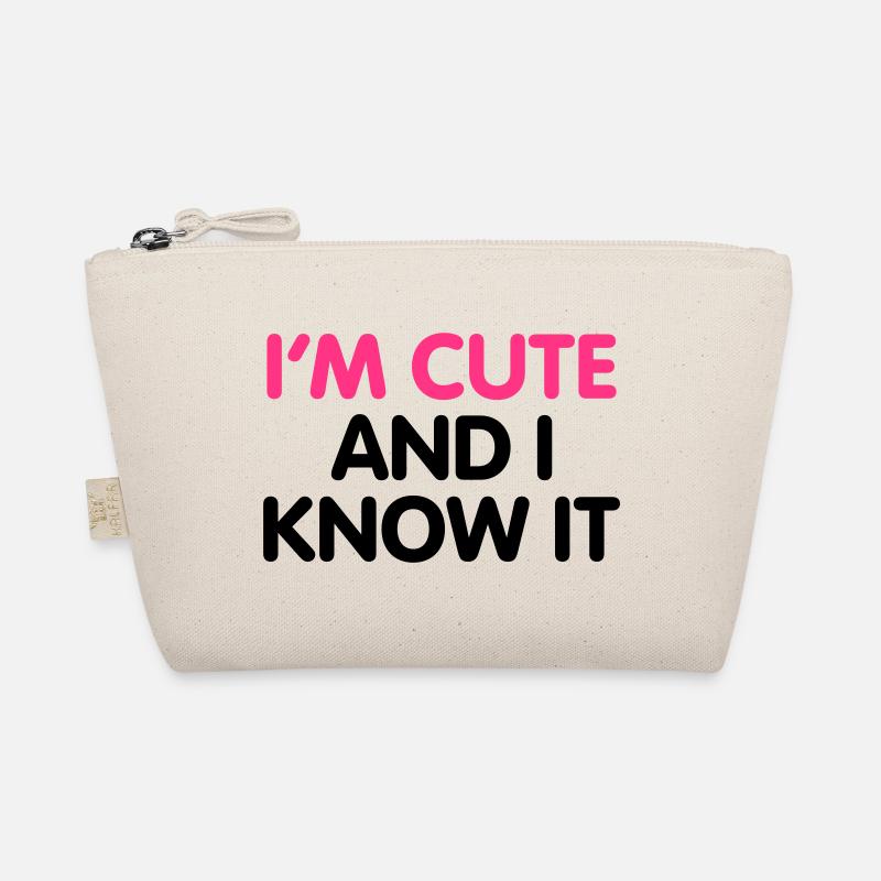 I'm cute and i know it Organic Pouch