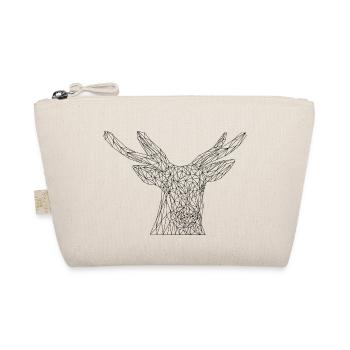 Deer #LowPoly - Organic Pouch - nature - Front
