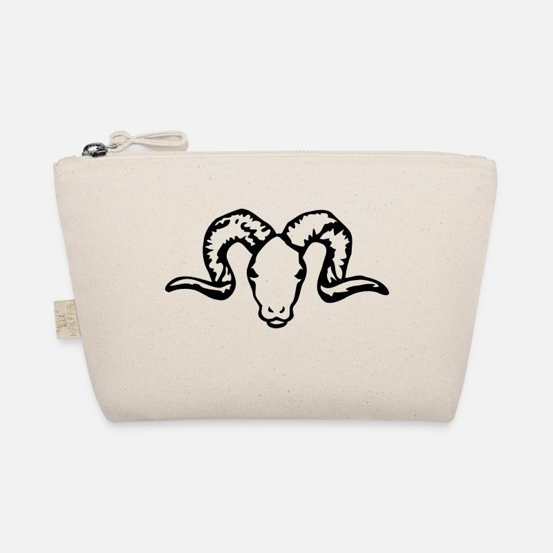 schafskopf_einfach rot Bio-Täschchen