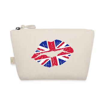 Kiss (United Kingdom / Union Jack) - Organic Pouch - nature - Front