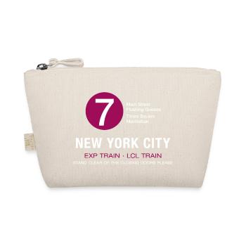 new york city metro train 7 times flushing queens - Organic Pouch - nature - Front