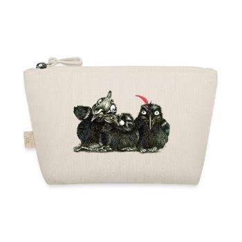 three young cheeky kraehen - Organic Pouch - nature - Front