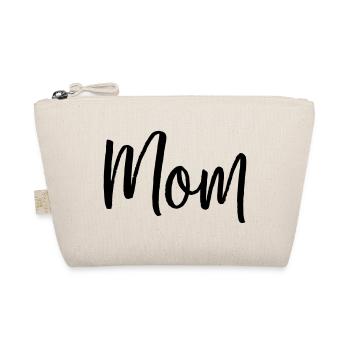 Mom Familie Eltern Liebe Typografie Geschenk - Bio-Täschchen - Natur - Vorne