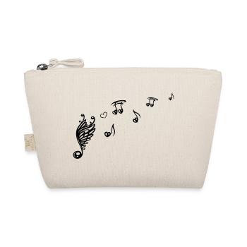 Note musicale avec des ailes et du cœur. - Trousse biologique - nature - Devant