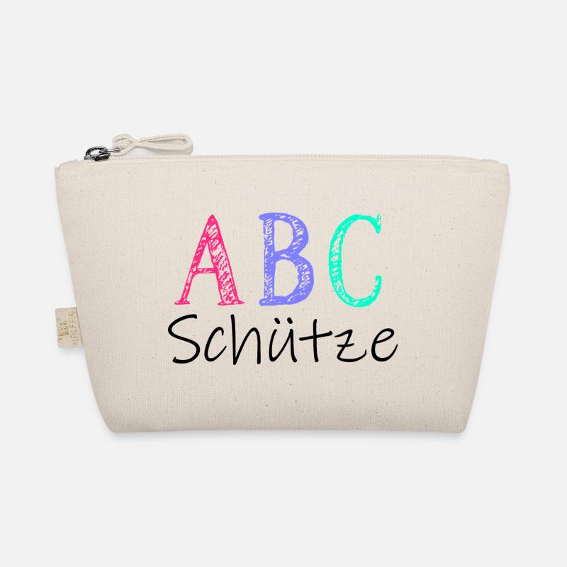 ABC Schütze Typografie Schulkind Einschulung Bio-Täschchen