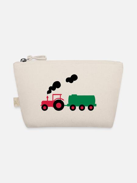 traktor trecker landwirtschaft - Bio-Täschchen - Natur