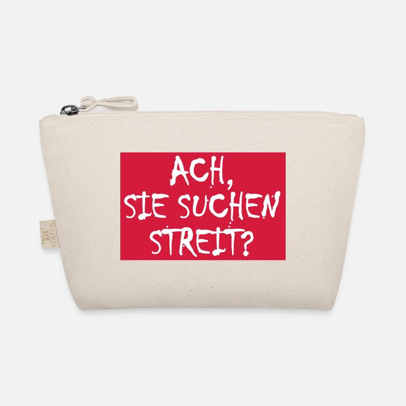 ACH, SIE SUCHEN STREIT?- Vektorgrafik Bio-Täschchen