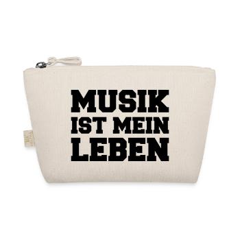 musik_ist_mein_leben - Bio-Täschchen - Natur - Vorne