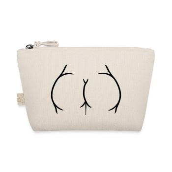 logo rund nackte frau sexy arsch popo ass butt hei - Bio-Täschchen - Natur - Vorne