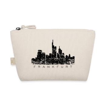 Frankfurter Skyline (Vintage/Schwarz) Frankfurt - Bio-Täschchen - Natur - Vorne