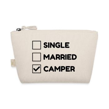 Camping Camper Campeur Tente Zelt Tent - Organic Pouch - nature - Front
