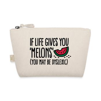 If live gives you melons, you may be dyslexic - Organic Pouch - nature - Front