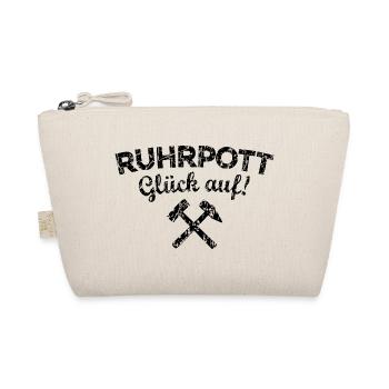 Ruhrpott Glück Auf Ruhrgebiet (Vintage/Schwarz) - Bio-Täschchen - Natur - Vorne
