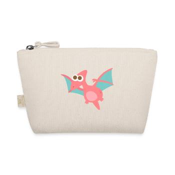 Cute Pterodactylus Dinosaur - Organic Pouch - nature - Front