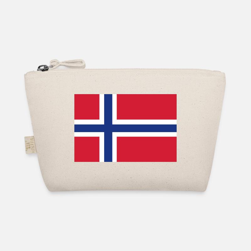 Norwegen Flagge - Bio-Täschchen - Natur
