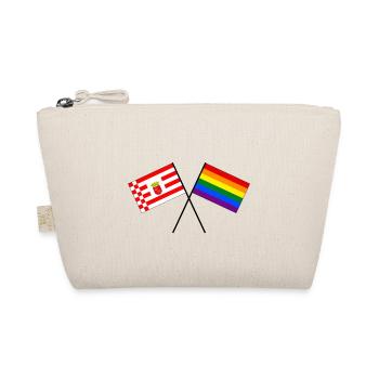 Bremen arc-en-ciel drapeau croisé drapeau LGBT CSD - Trousse biologique - nature - Devant