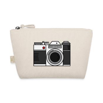 Vintage Analog Kamera mit Film - Bio-Täschchen - Natur - Vorne