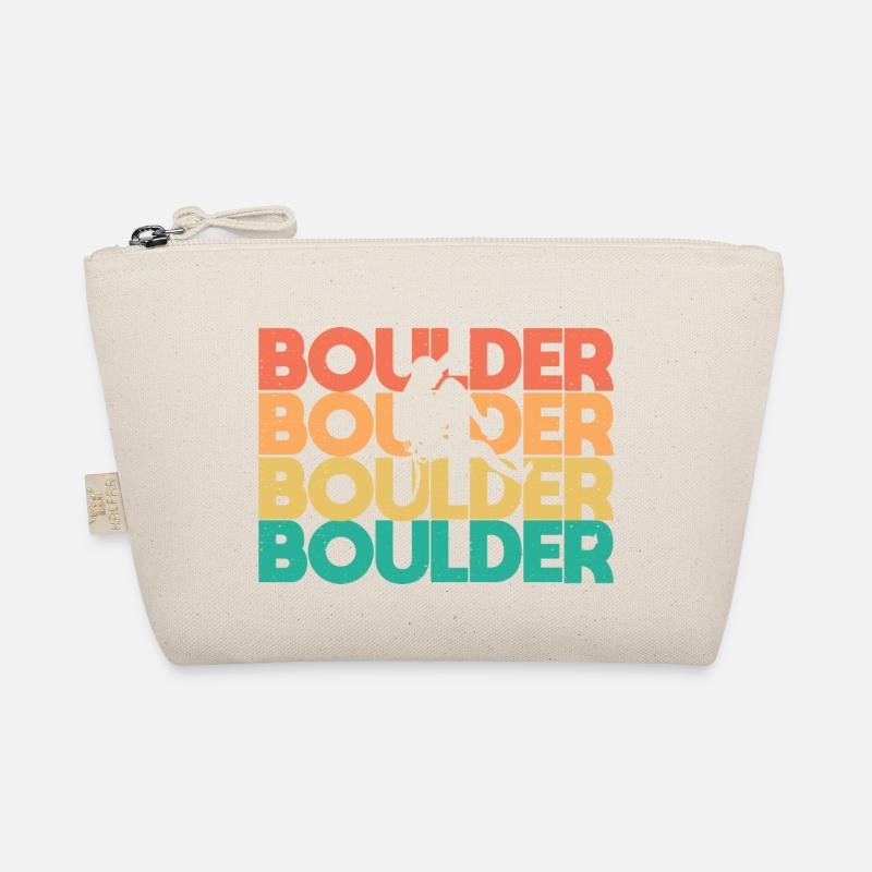Retro Boulder Vintage Boulderer Kletterer Bio-Täschchen