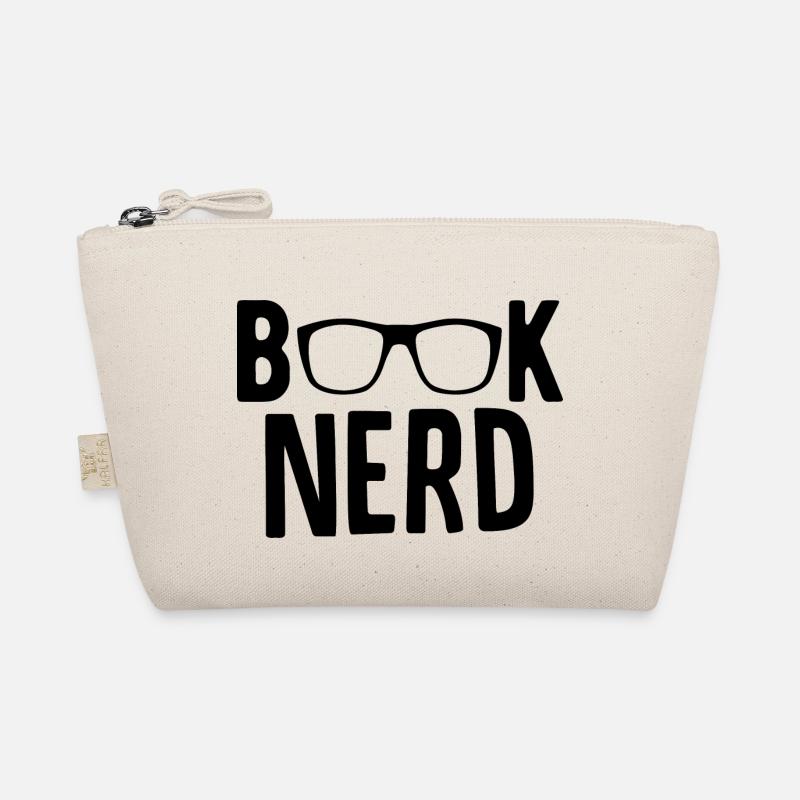 Buch Nerd - Bio-Täschchen - Natur