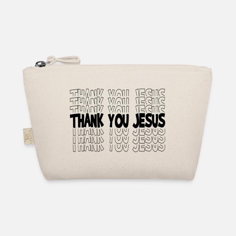 THANK YOU JESUS - Bio-Täschchen - Natur