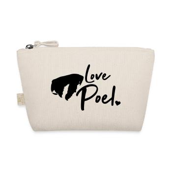 Love Poel - Baltic Sea Germany Island Silhouette - Organic Pouch - nature - Front