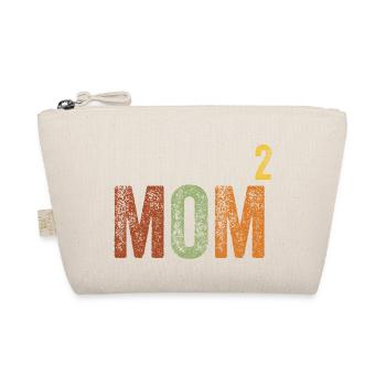Mama High Two Mother's Day Retro Vintage - Organic Pouch - nature - Front