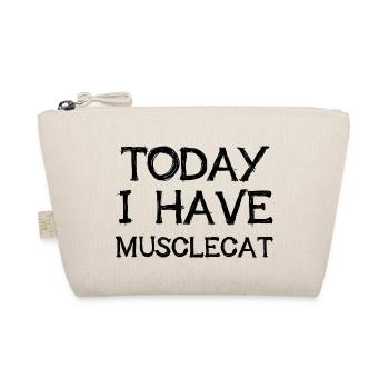 Today I Have Musclecat Lustiges Denglisch Geschenk - Bio-Täschchen - Natur - Vorne