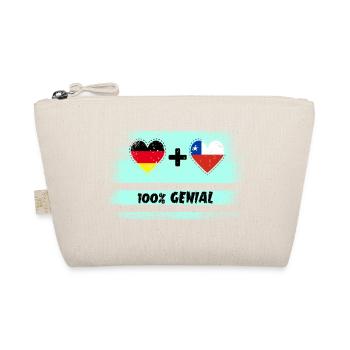 Germany and Chile 100% Ingenious / Gift - Organic Pouch - nature - Front