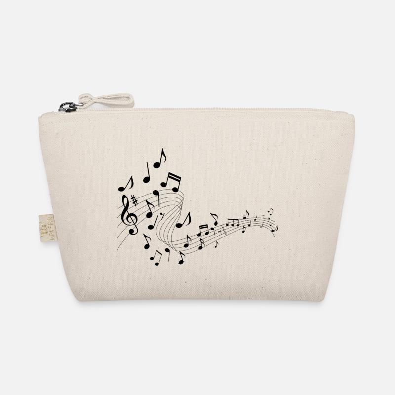 Music notes - Organic Pouch - nature