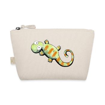 Happy Gecko I Lizard - Organic Pouch - nature - Front