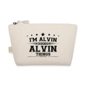Ich bin Alvin, der Alvin-Dinge macht - Bio-Täschchen - Natur - Vorne