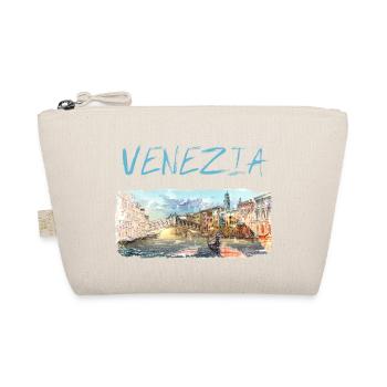 Venezia Venice Grand Canal Rialto Bridge - Organic Pouch - nature - Front