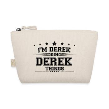 Ich bin Derek, der Derek Dinge macht - Bio-Täschchen - Natur - Vorne
