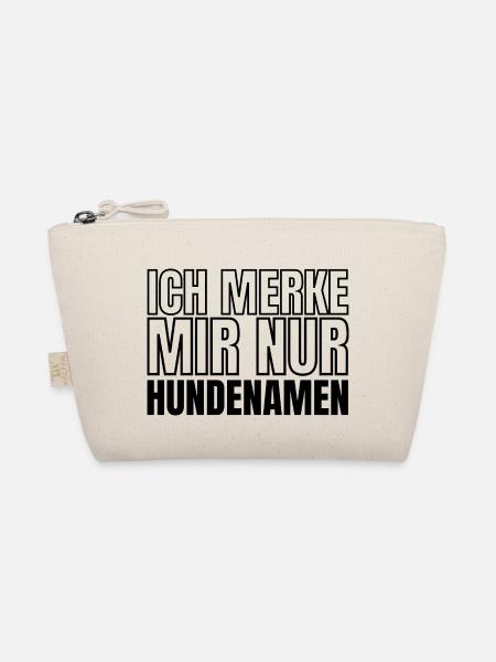 Ich merke mir nur Hundenamen - Bio-Täschchen - Natur