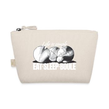 Boules balls for boules and petanque players - Organic Pouch - nature - Front