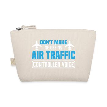 Humorvolles Flugzeug-Design für Flugbegeisterte - Bio-Täschchen - Natur - Vorne