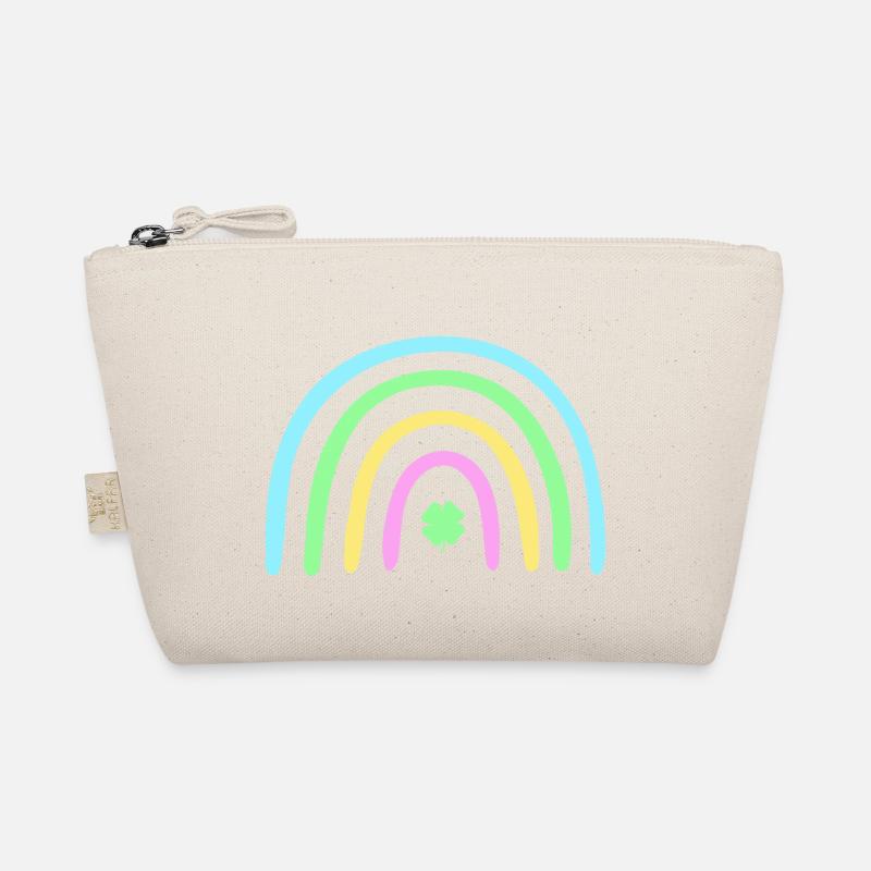 Grüner vierblättriger Klee regenbogen St. Patrick's Day Bio-Täschchen