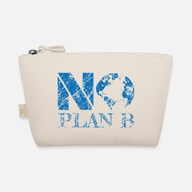 no planet B 000013 blue 01 - Bio-Täschchen - Natur
