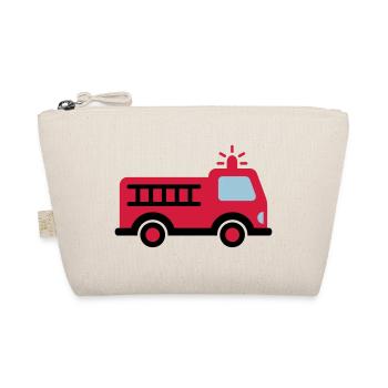 Fire truck with ladder - Organic Pouch - nature - Front