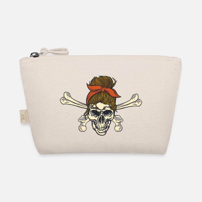Frau Skull stilvolle Frau Skull stilvolle Geschenk Bio-Täschchen