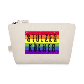 Stolzer Kölner - Regenbogenfahne - Bio-Täschchen - Natur - Vorne