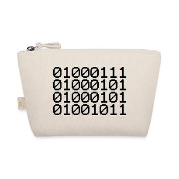 BINARY GEEK - Organic Pouch - nature - Front